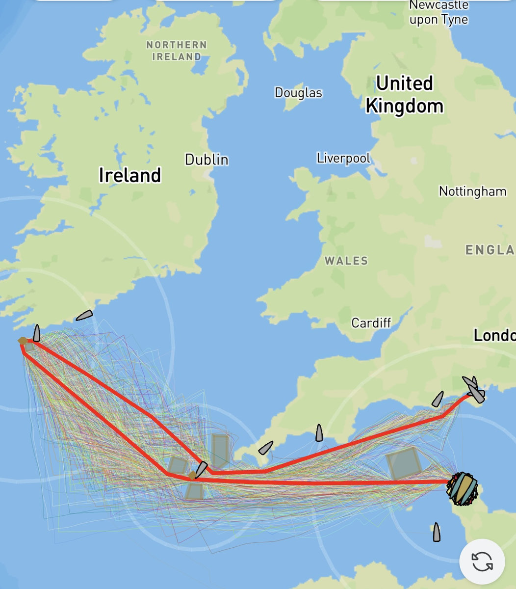 Le parcours et les traces des 500 participants